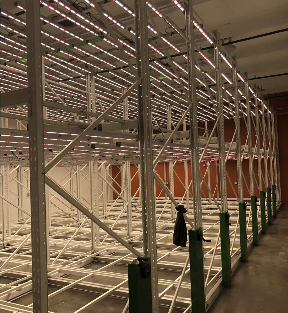 image of vertical cannabis grow racks and vertical shelving for indoor grow room. buy indoor grow equipment USA.